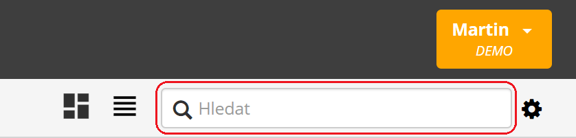 lamael-hledani Fulltextové hledání v CRM, Lamael.cz