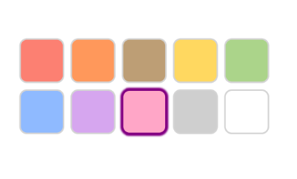 Ukázka barevného štítkování