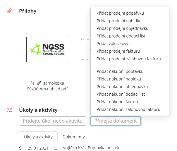 Obchodní dokumenty Obchodní dokumenty v Lamaelu