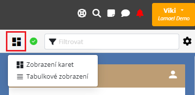 Přehled kontaktů Přehled kontaktů v Lamaelu