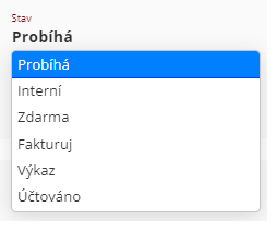 Stav záznamu Stav záznamu v Lamaelu